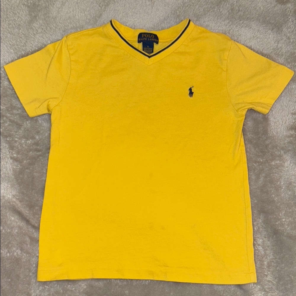 Ralph Lauren Yellow Short Sleeve Polo Tee